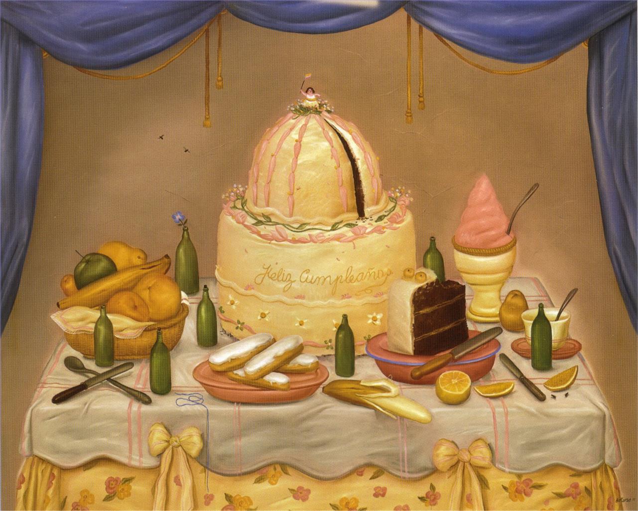 Happy Birthday Fernando Botero Oil Paintings